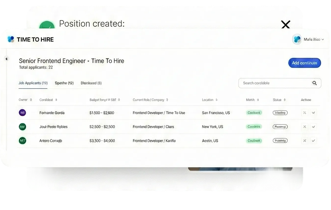 Elige al candidato correcto - Selección de candidatos con match score